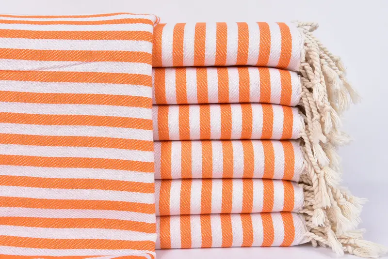 Personalized Turkish Towel, Organic towel, Bachelorette Party Favor, Quick-Dry Beach Towel, Beach Towel Monogram, 70x40 Cotton Striped Towel - 1