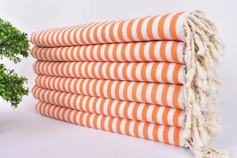 Personalized Turkish Towel, Organic towel, Bachelorette Party Favor, Quick-Dry Beach Towel, Beach Towel Monogram, 70x40 Cotton Striped Towel - 3