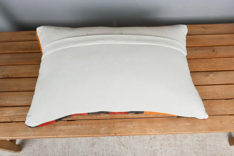 Lounge Throw Pillow, Home Decor Pillow, Turkish Pillow, Retro Throw Cushion, Cushion Case, 16x24 Red Pillow Cover, Antique Pillows - 5