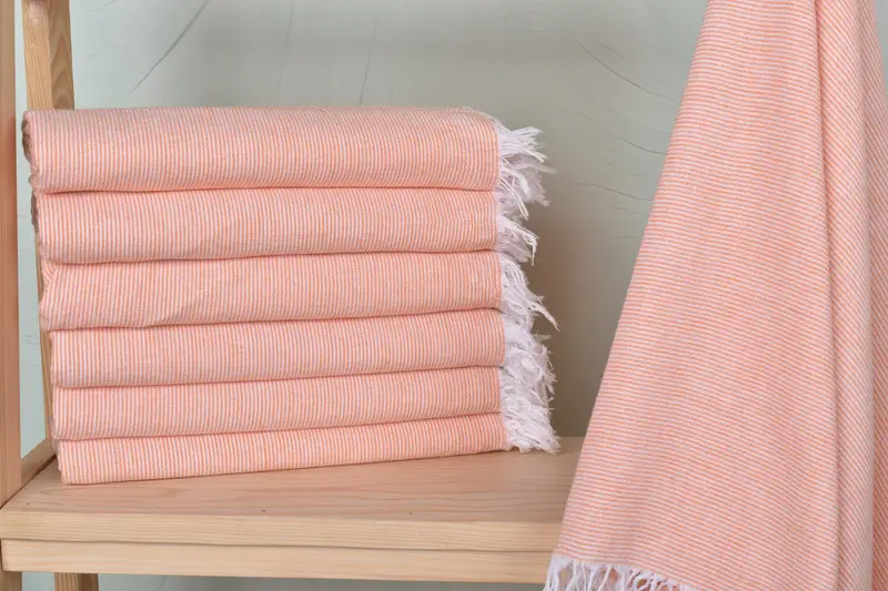 Bridesmaid Gift Towel, Bachelor Bachelorette Party Favors, Summer Gift Ideas, 70x40 Cotton Striped Towel, Unique Gift, Monogrammed Beach Towel - 1