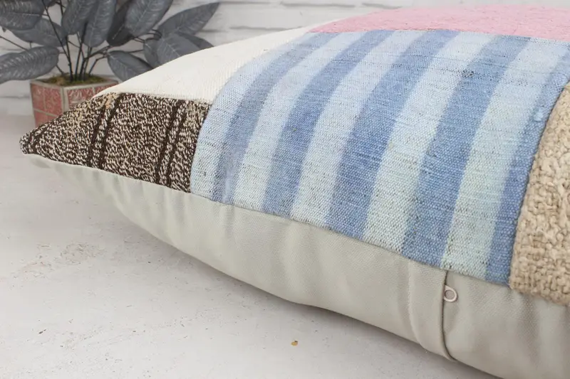 32x32 Pink Pillow, Pillow Cover, Ethnical Kilim Rug Pillow, Outdoor Throw Pillow Sham, Boho Pillow Sham Cover, Antique Pillows - 6
