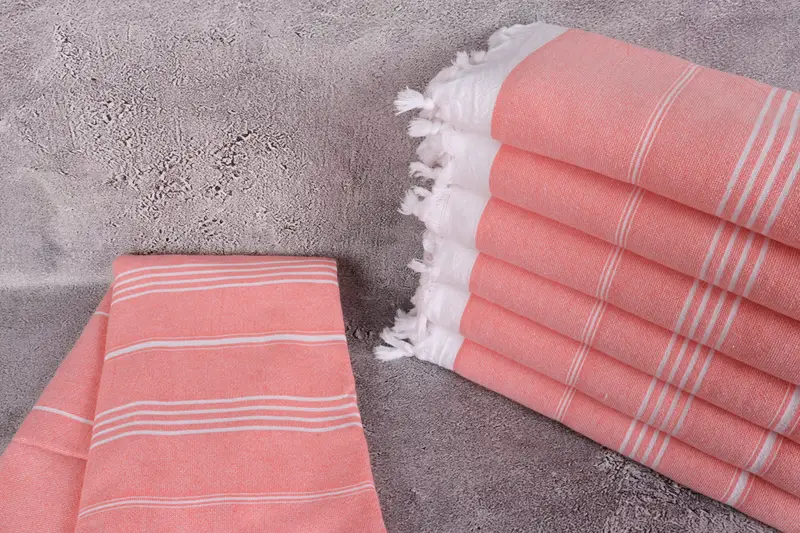Beach Towel Gift, Organic Turkish towel, Housewarming Gift, Bachelorette Party Favors, Bridesmaid Favors, 70x36 Cotton Striped Terry Towel - 2