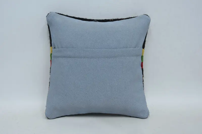 Couch Pillow Sham, Kilim Pillow, 12x12 Brown Pillow Sham, Gift Pillow, Throw Kilim Pillow, Cushion Cover, Sofa Pillow Case, Sustainable Cushion - 6