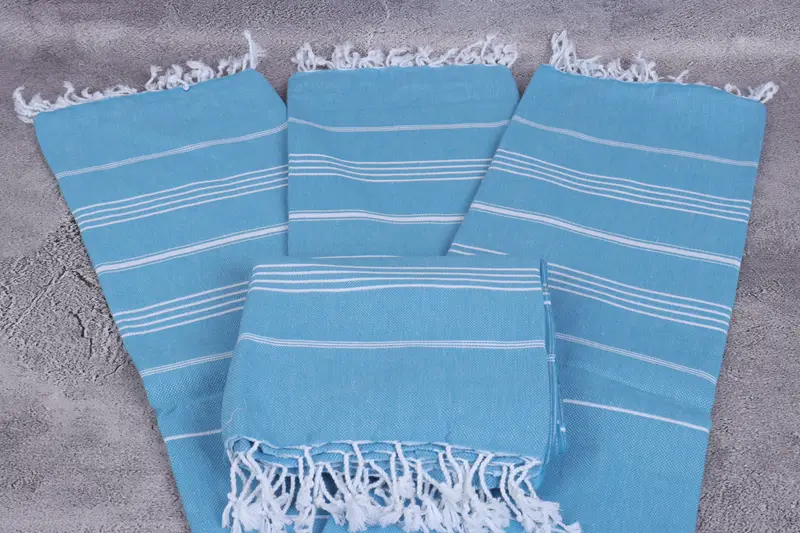 Valentines Day Gift Idea, Turkish towel, Monogram Turkish Towel, 70x40 Cotton Striped Towel, Gifts For Him, Sand-free peshtemal towel for the beach - 4