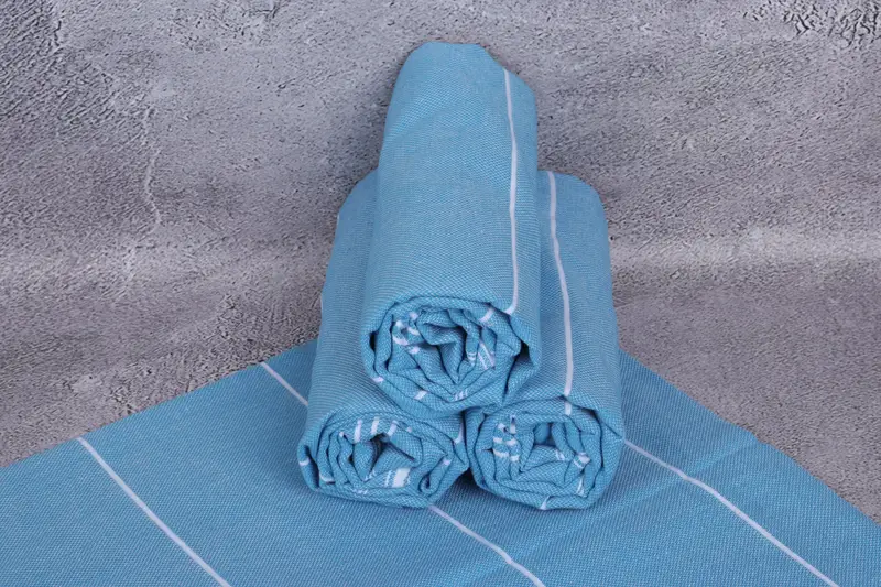 Valentines Day Gift Idea, Turkish towel, Monogram Turkish Towel, 70x40 Cotton Striped Towel, Gifts For Him, Sand-free peshtemal towel for the beach - 7