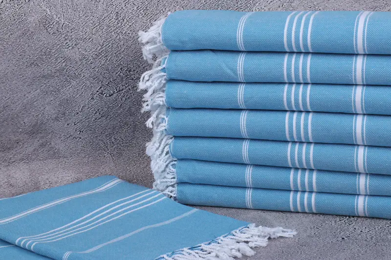 Valentines Day Gift Idea, Turkish towel, Monogram Turkish Towel, 70x40 Cotton Striped Towel, Gifts For Him, Sand-free peshtemal towel for the beach - 2