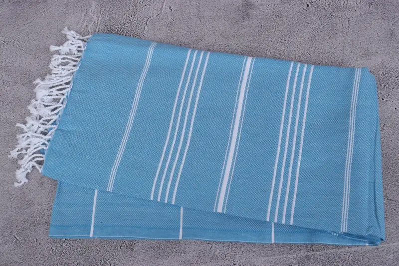 Valentines Day Gift Idea, Turkish towel, Monogram Turkish Towel, 70x40 Cotton Striped Towel, Gifts For Him, Sand-free peshtemal towel for the beach - 6