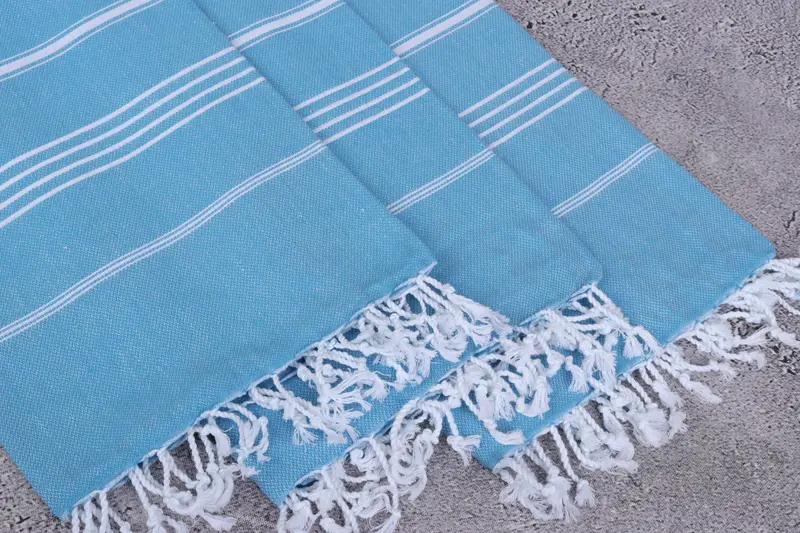 Valentines Day Gift Idea, Turkish towel, Monogram Turkish Towel, 70x40 Cotton Striped Towel, Gifts For Him, Sand-free peshtemal towel for the beach - 5