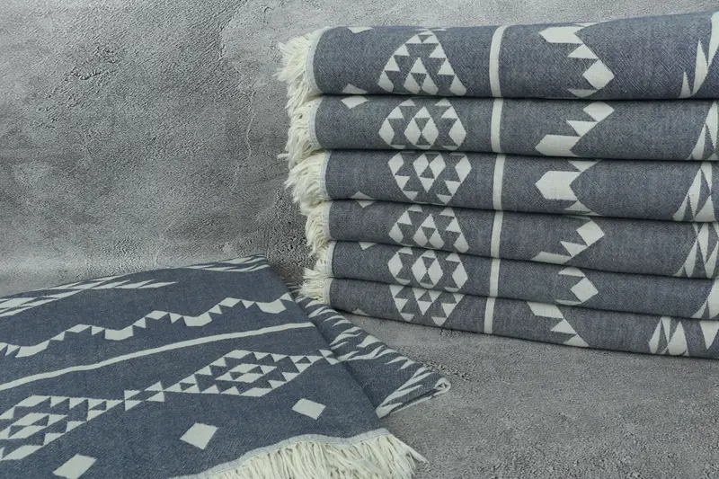 Shower Curtain, Tablecloth, Decorative Blanket, 70x60 Cotton Geometric Towel, Bachelorette Party Favor, Girl Trip Party Favor, Custom Wedding Gifts - 2