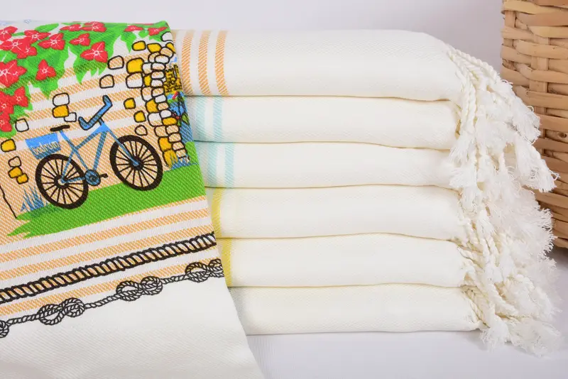 Toalla turca a granel, idea de regalo del día de San Valentín, toalla de playa de monograma, toalla de diseño de bicicletas de algodón de 70x40, favores de despedida de soltera, regalos de boda personalizados