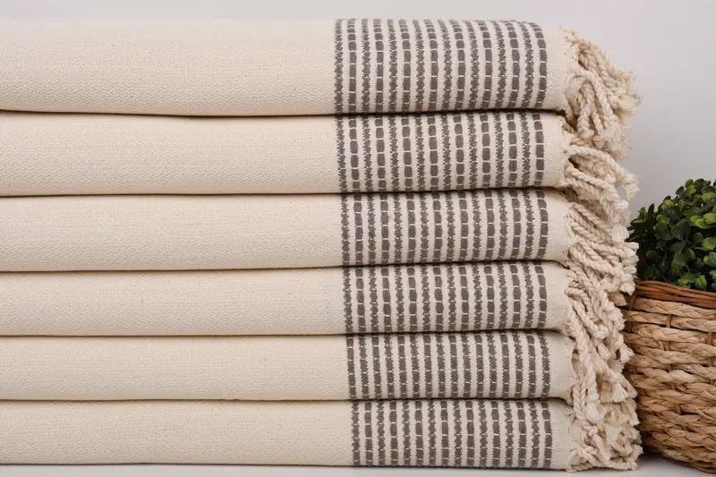 Large Turkish Towel, Welcome Wedding Gift, 70x36 Cotton Striped Towel, Lightweight towel, Bachelorette Party Decorations, Spa Towel, Spa Gift Towel - 2