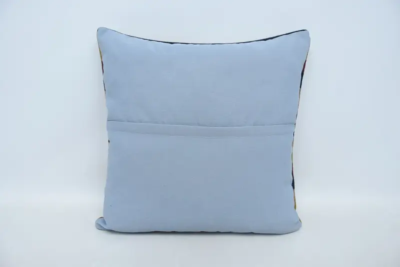 Turkish Rugs Pillow Sham, Sustainable Cushion Cover, Antique Pillows, Pillow for Couch, Home Decor Pillow, 24x24 Red Cushion, Cushion Case - 6