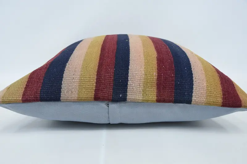 Turkish Rugs Pillow Sham, Sustainable Cushion Cover, Antique Pillows, Pillow for Couch, Home Decor Pillow, 24x24 Red Cushion, Cushion Case - 5