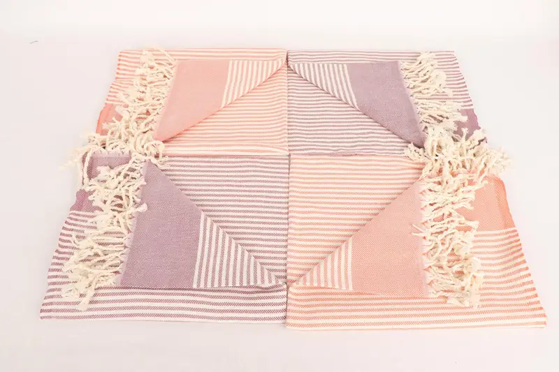 40x24 Cotton Striped Towel, Wedding Anniversary Gift, Travel Towel, Bathroom Towels, Turkish Towel Hand Towel, Wedding Favors, Wedding Shower Gift - 5