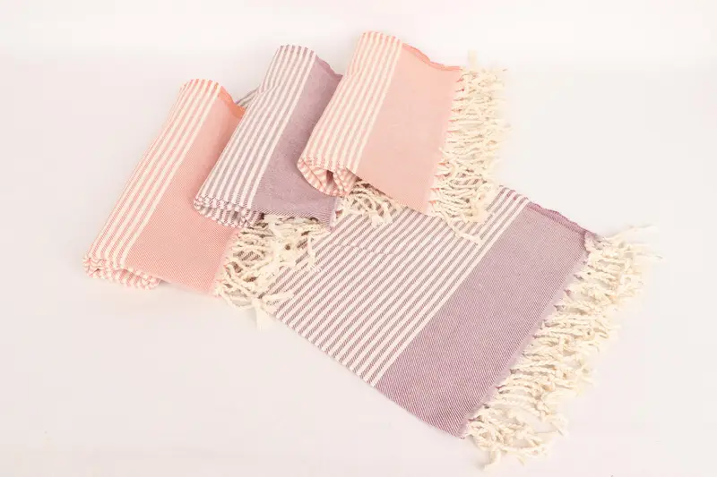 40x24 Cotton Striped Towel, Wedding Anniversary Gift, Travel Towel, Bathroom Towels, Turkish Towel Hand Towel, Wedding Favors, Wedding Shower Gift - 4