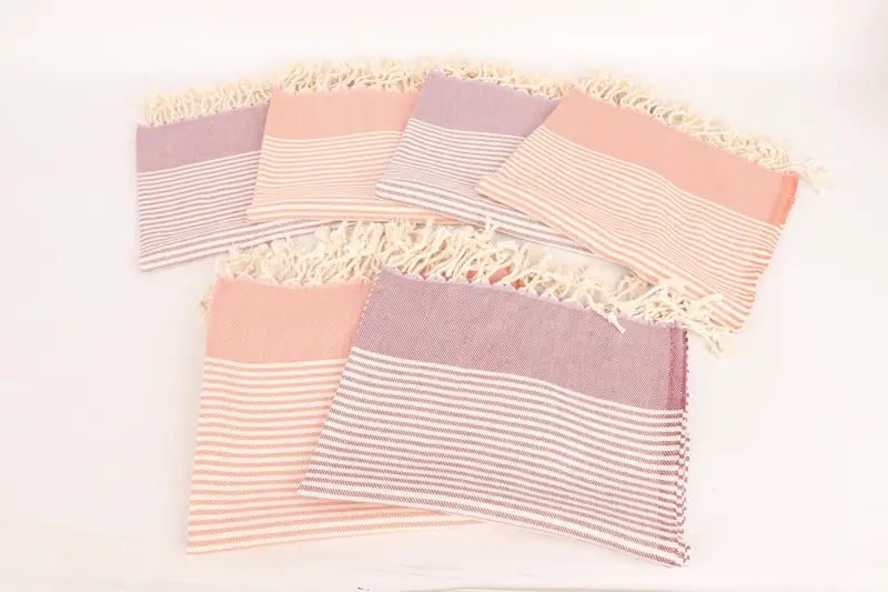 40x24 Cotton Striped Towel, Wedding Anniversary Gift, Travel Towel, Bathroom Towels, Turkish Towel Hand Towel, Wedding Favors, Wedding Shower Gift - 3