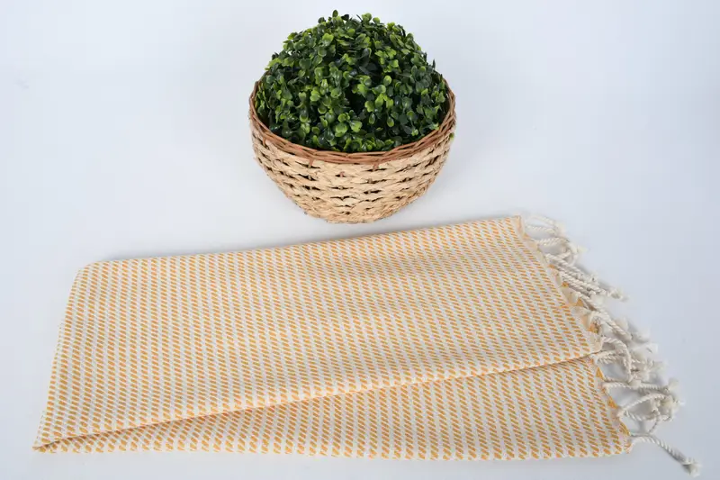 40x20 Pamuk Polka Nokta Havlu, Plaj Teması Bekozlu Partisi, Türk Çay Havlusu, Düğün iyilikleri, nakış havluları, kişiselleştirilmiş bulaşık havlu - 4
