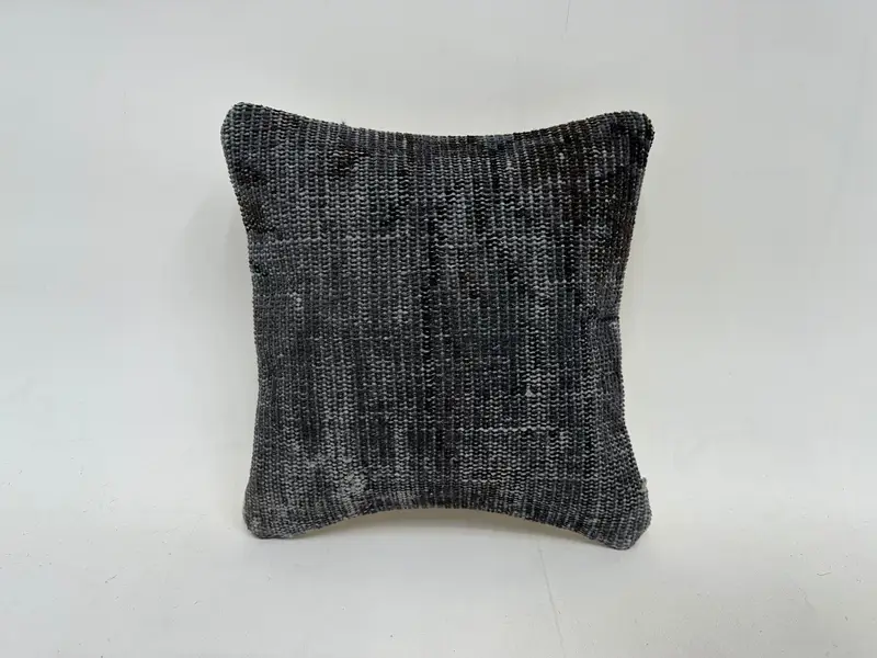 Cushion Cover, 14x14 Gray Pillow Sham, Vintage Kilim Pillow Pillow Case, Throw Kilim Pillow, Pillow for Sofa, Pillow for Couch, Patio Cushion - 1