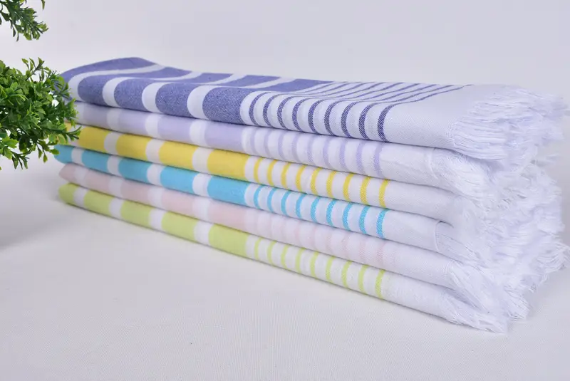 Personalized Towel, Turkish bath towel, Turkish Towel Beach Towel, Monogrammed Beach Towel, Personalized Gift For Her, 64x40 Cotton Striped Towel - 3