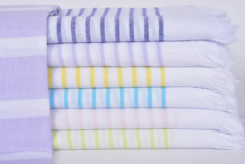 Personalized Towel, Turkish bath towel, Turkish Towel Beach Towel, Monogrammed Beach Towel, Personalized Gift For Her, 64x40 Cotton Striped Towel - 1