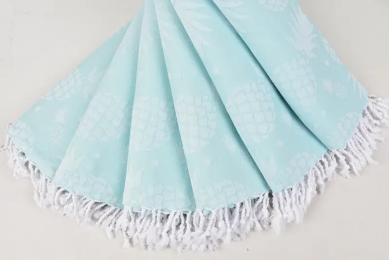 70x36 Cotton Pineapple Design Towel, Bridal Shower Favor, Summer Gift, Organic Cotton Towel, Monogram Beach Towel, Custom Beach Towel, Organic Towel - 4