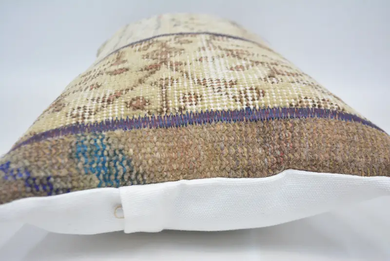Interior Designer Pillow, 12x24 Beige Cushion Cover, Pillow Cover, Handmade Kilim Cushion, Outdoor Bolster Pillow Sham, Pillow for Couch - 5