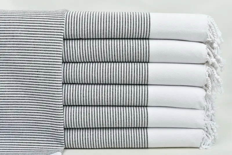 Kleine Badetücher, 40x18 Baumwollstreifenhandtuch, türkisches Geschirrtuch, Brautgeschenke, Junggesellenparty Geschenke Brautjungfern, Sonderanfertigungshandtuch, Fitnesshandel Handtuch - 1