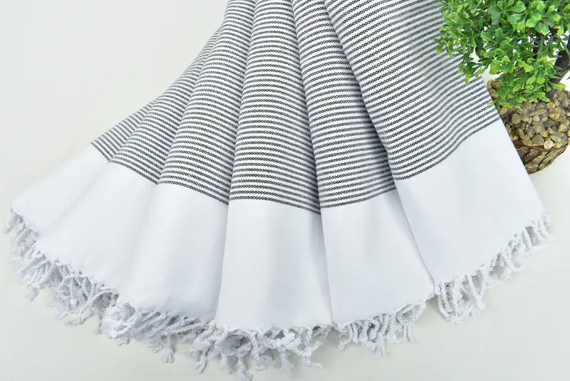 Kleine Badetücher, 40x18 Baumwollstreifenhandtuch, türkisches Geschirrtuch, Brautgeschenke, Junggesellenparty Geschenke Brautjungfern, Sonderanfertigungshandtuch, Fitnesshandel Handtuch - 4