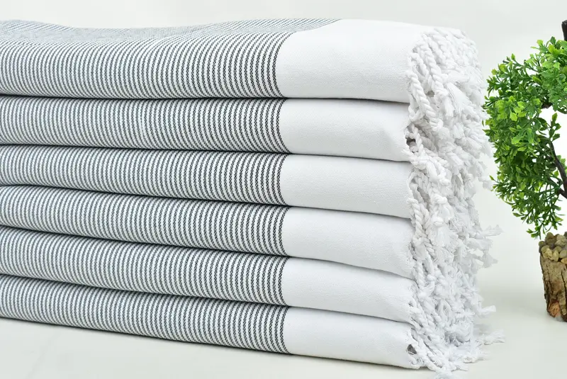 Kleine Badetücher, 40x18 Baumwollstreifenhandtuch, türkisches Geschirrtuch, Brautgeschenke, Junggesellenparty Geschenke Brautjungfern, Sonderanfertigungshandtuch, Fitnesshandel Handtuch - 3