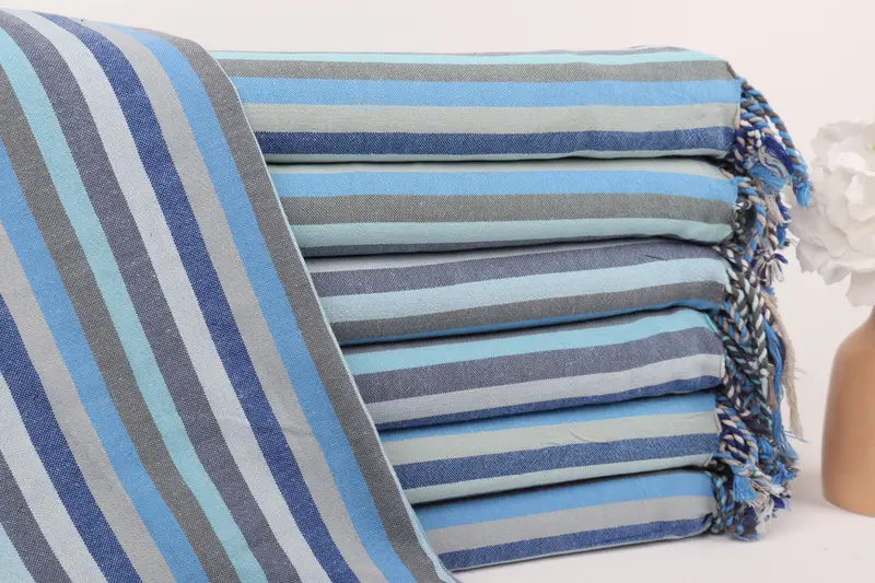 70x36 Cotton Striped Towel, Custom Wedding Gift, Embroidery Towels, Handmade Turkish Towel, Beach Towel Bulk, Gift For Her, Custom Gift, Guest Towel - 2