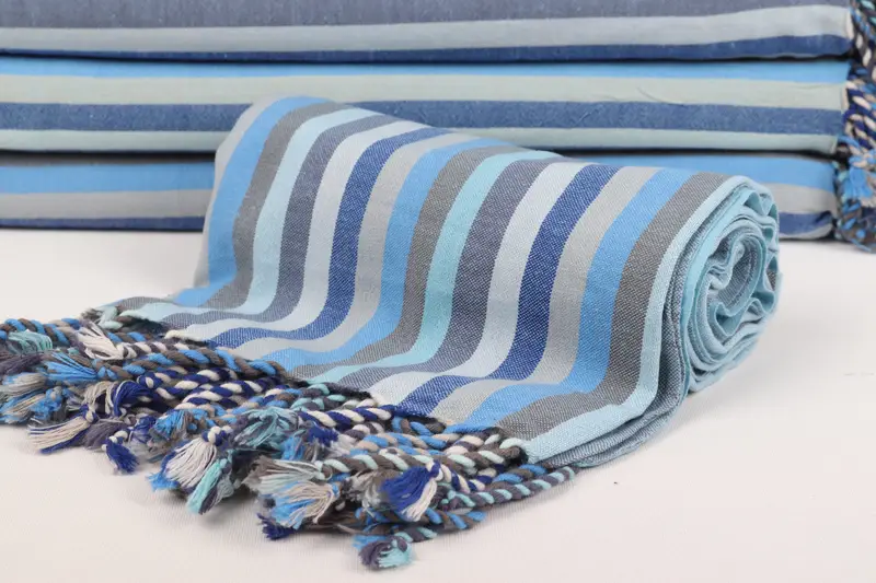 70x36 Cotton Striped Towel, Custom Wedding Gift, Embroidery Towels, Handmade Turkish Towel, Beach Towel Bulk, Gift For Her, Custom Gift, Guest Towel - 5