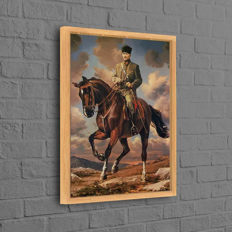 ムスタファ ケマル アタチュルクの馬のキャンバス: トルコの遺産アート