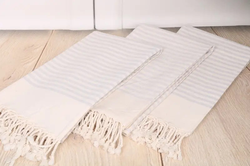 Home Decor Gifts, Lightweight Turkish towel, Spa Towel, Bachelor Towel, 70x40 Cotton Striped Towel, Wedding Gift For Bride, Wedding Gifts Towel - 7