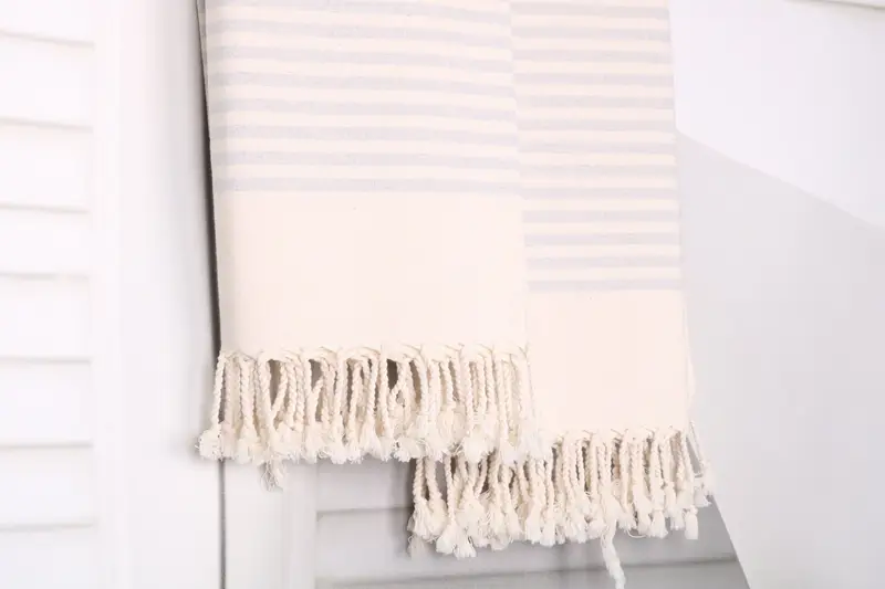 Home Decor Gifts, Lightweight Turkish towel, Spa Towel, Bachelor Towel, 70x40 Cotton Striped Towel, Wedding Gift For Bride, Wedding Gifts Towel - 8