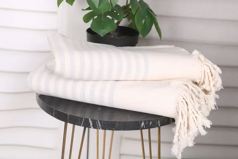 Home Decor Gifts, Lightweight Turkish towel, Spa Towel, Bachelor Towel, 70x40 Cotton Striped Towel, Wedding Gift For Bride, Wedding Gifts Towel - 3
