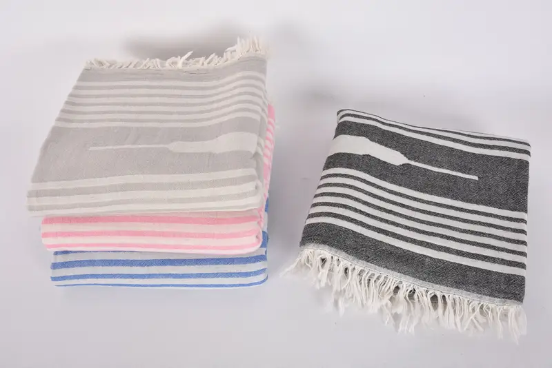 Custom Handtuch, individuelles türkisches Handtuch, Badezimmertuch, Monogramm -Strandtuch, Luxusstrandtuch, 70 x 36 Baumwollstreifenhandtuch, türkisches Handtuch - 8