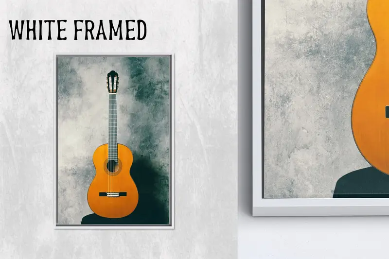 Zarif Baskılı Kanvas: Gitarist için Eşsiz Hediye, Enstrüman Halısı