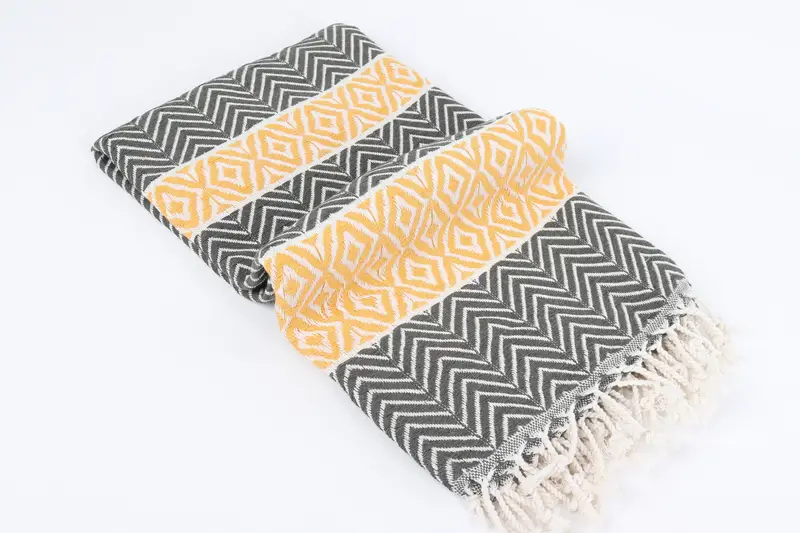 Luxury towel, Best Beach Towel, Gift For Him, Gift Towel, Bachelor Towel, 70x40 Cotton Chevron Towel, Personalized Turkish bath towel for home decor - 6