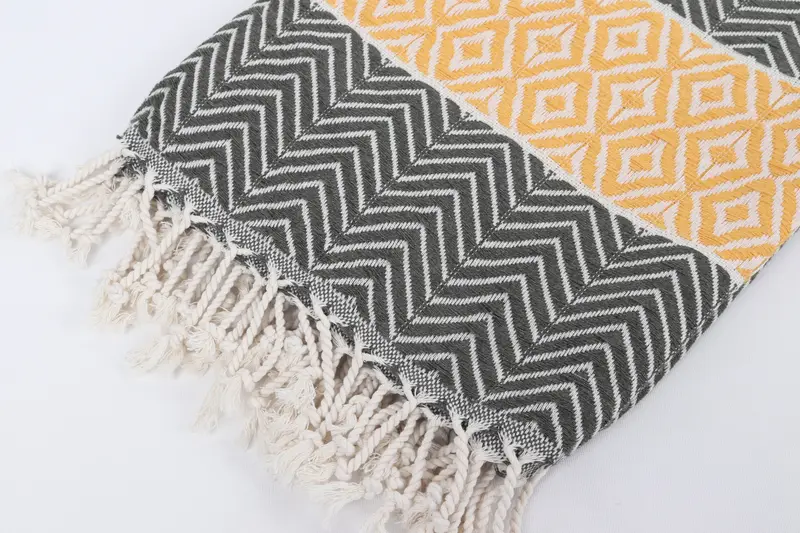 Luxury towel, Best Beach Towel, Gift For Him, Gift Towel, Bachelor Towel, 70x40 Cotton Chevron Towel, Personalized Turkish bath towel for home decor - 7
