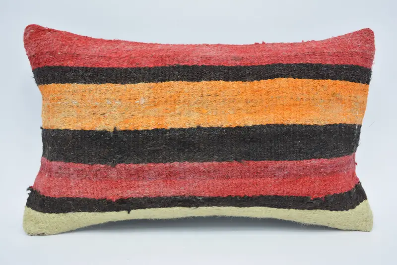 12x20 Red Pillow Sham, Pillow Cover, Toss Cushion Case, Gift Pillow, Ethnic Pillow Cover, Vintage Kilim Pillow, Boho Pillow - 1