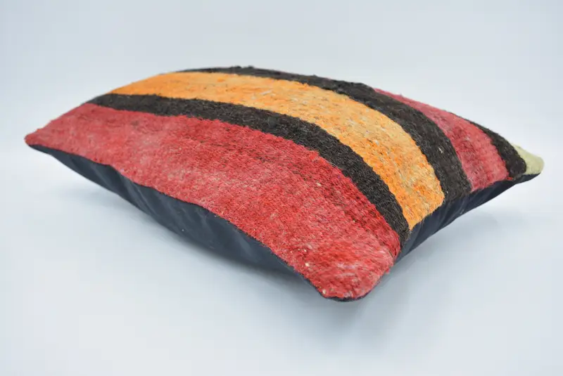 12x20 Red Pillow Sham, Pillow Cover, Toss Cushion Case, Gift Pillow, Ethnic Pillow Cover, Vintage Kilim Pillow, Boho Pillow - 6