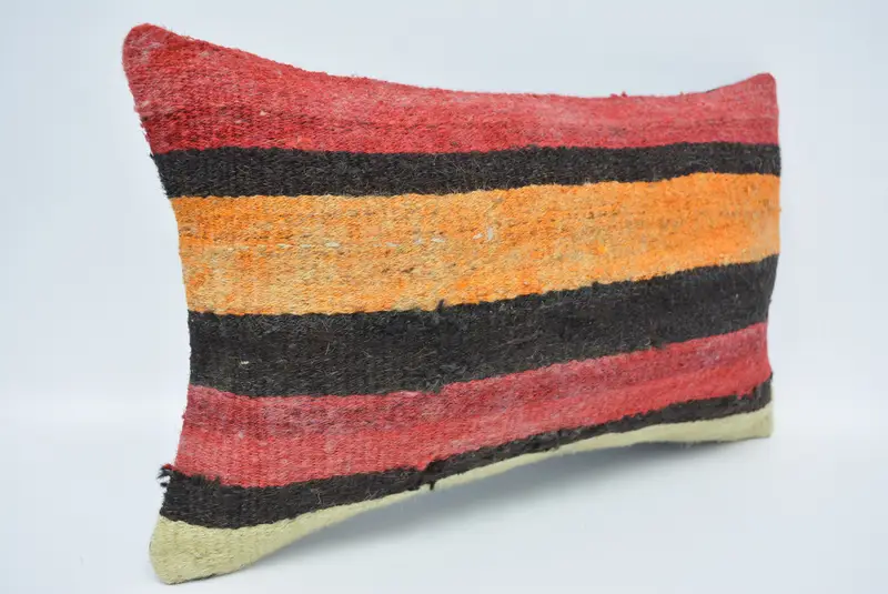 12x20 Red Pillow Sham, Pillow Cover, Toss Cushion Case, Gift Pillow, Ethnic Pillow Cover, Vintage Kilim Pillow, Boho Pillow - 3