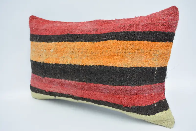 12x20 Red Pillow Sham, Pillow Cover, Toss Cushion Case, Gift Pillow, Ethnic Pillow Cover, Vintage Kilim Pillow, Boho Pillow - 4