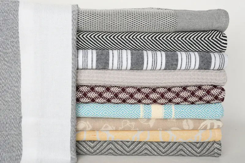 Summer Gift, Personalized Kitchen Towel, Turkish Tea Towel, Small Bath Towels, Personalized Bridesmaid Gift, 36x18 Cotton Set of 10 Towel - 1