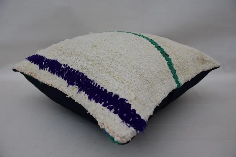 Couch Pillow Cover, Turkish Pillow, Luxury Pillow Sham, 18x18 White Pillow, Office Chair Cushion Case, Pillow Sham, Kilim Pillow, Antique Pillows - 6