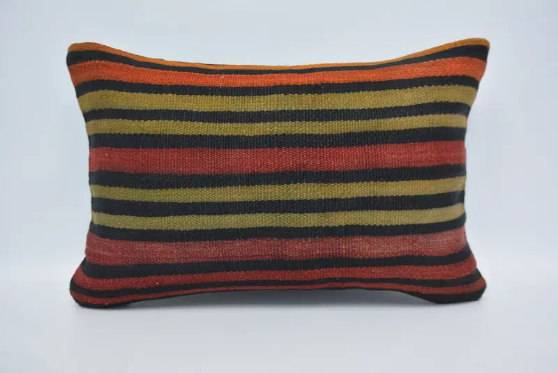 Boho Pillow, Home Decor Pillow, Turkish Pillow, 16x24 Red Cushion Cover, Cushion Case, Cotton Cushion, Morroccon Kilim Cushion Cushion Cover - 1