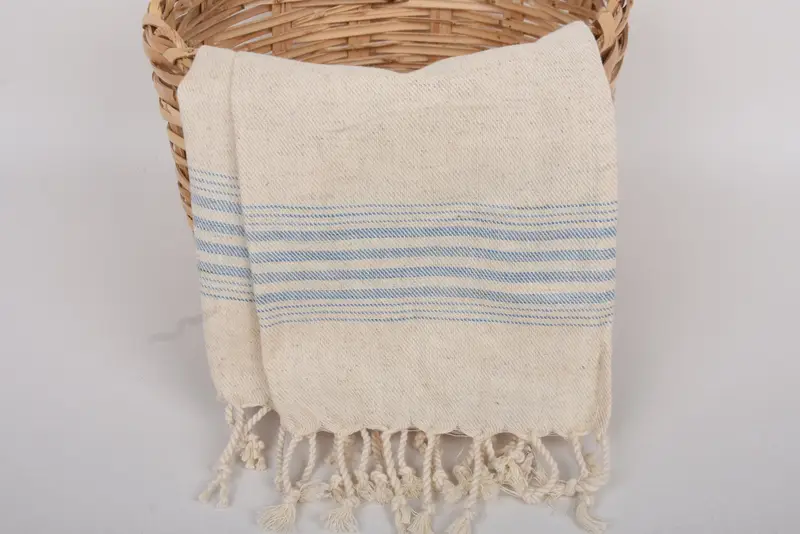 36x18 Linen Striped Towel, Wedding Hand Made Gift, Monogram Kitchen Towel, Monogram Hand Towel, Xmas Gifts, Bridesmaid Gift Towel, Wedding Gift - 5