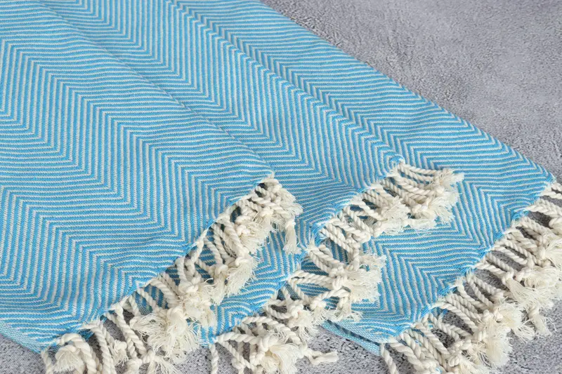 Monogrammed Hand Towel, 40x20 Cotton Herringbone Towel, Monogram Tea Towel, Organic Towel, Monogram Kitchen Towel, Handmade Gift, Wedding Favors - 5