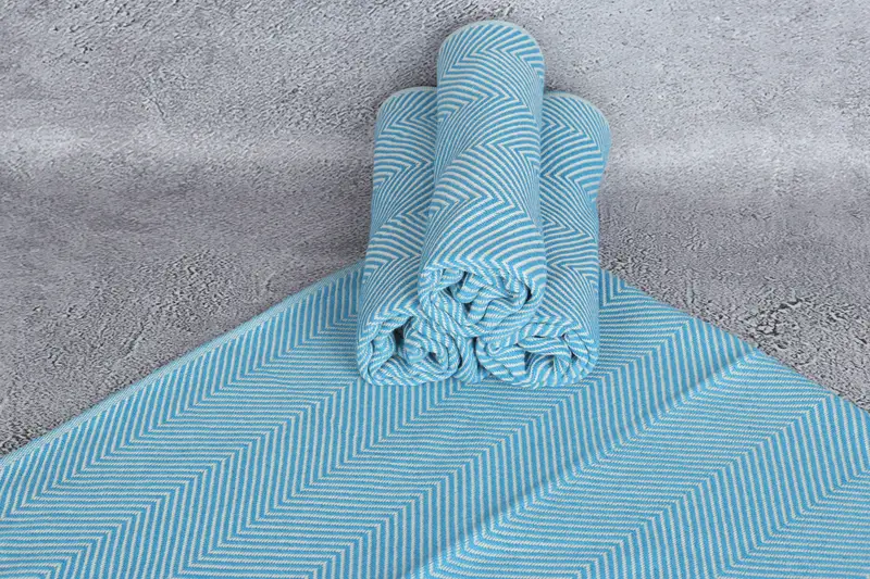 Monogrammed Hand Towel, 40x20 Cotton Herringbone Towel, Monogram Tea Towel, Organic Towel, Monogram Kitchen Towel, Handmade Gift, Wedding Favors - 7