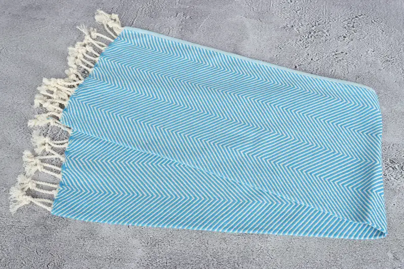 Monogrammed Hand Towel, 40x20 Cotton Herringbone Towel, Monogram Tea Towel, Organic Towel, Monogram Kitchen Towel, Handmade Gift, Wedding Favors - 6